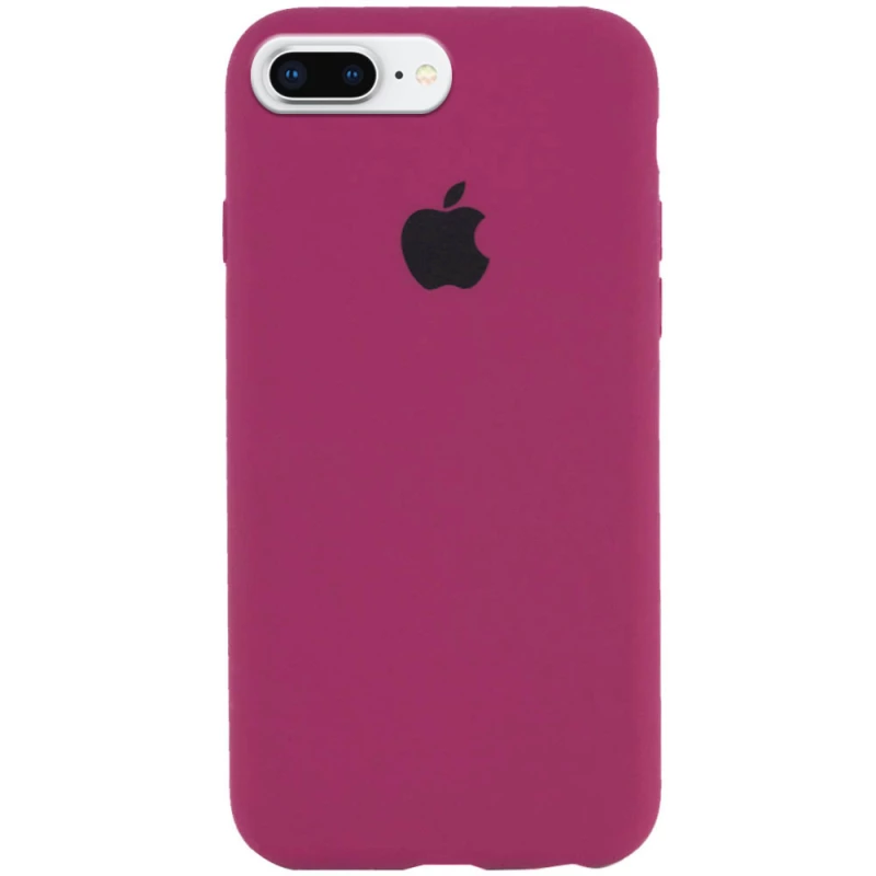 

Чехол Silicone Case с закрытым низом для Apple iPhone 7 plus / 8 plus (Бордовый / Maroon), Бордовий / maroon