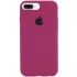 Чохол Silicone Case з закритим низом на Apple iPhone 7 plus / 8 plus – Бордовий / Maroon. Фото 1 з 1