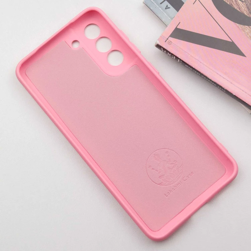 Чохол Silicone Case Lakshmi Plus з закритою камерою на Samsung Galaxy S21 FE – Рожевий / Pink. Фото 5 з 8