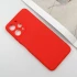 Цветной силиконовый чехол с защитой камеры для Xiaomi Redmi 12 – Красный / Red. Фото 3 из 7