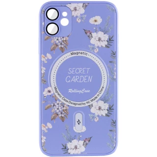 TPU+PC чохол Secret Garden with MagFit для Samsung Galaxy S23 FE — Lilac