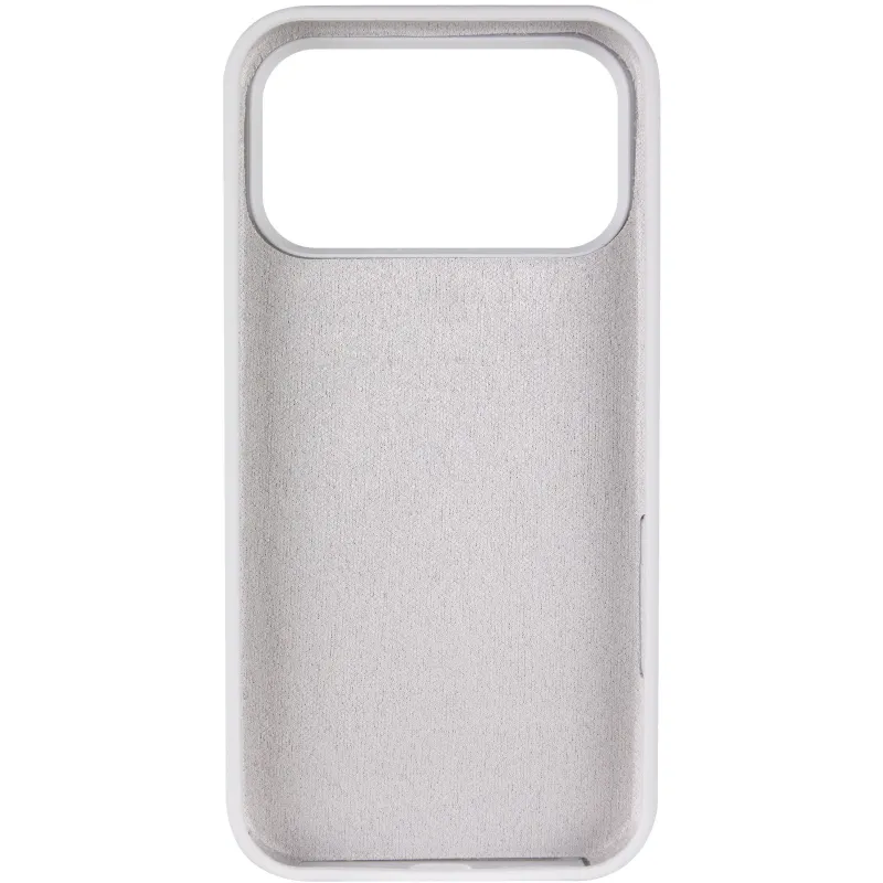 Чехол Silk Full Protective (AA) NO LOGO with Magnetic Fit для Apple iPhone 17 Pro (6.3") – Белый / White. Фото 4 из 4