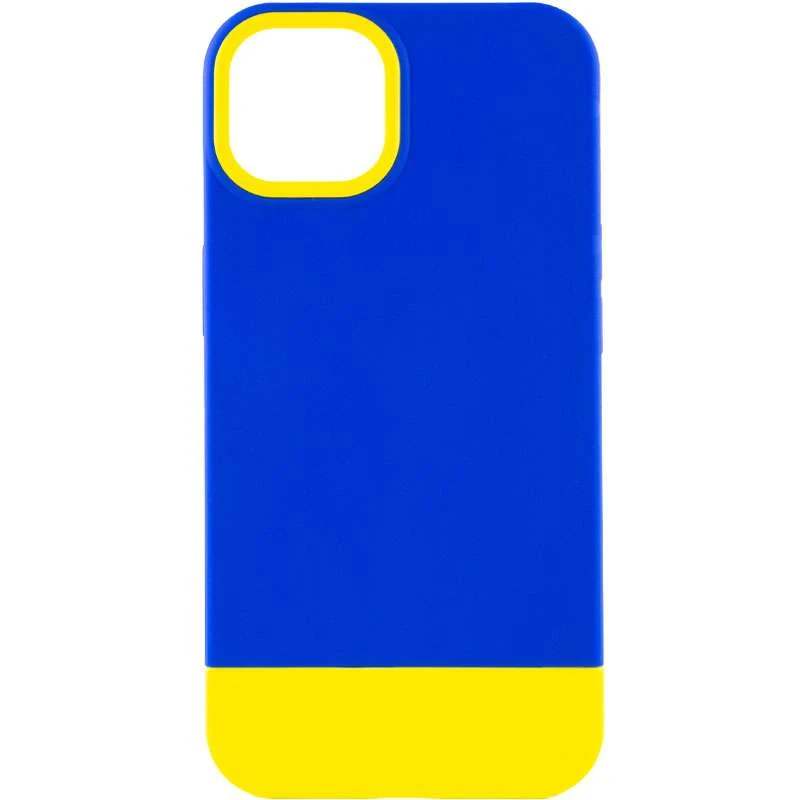 Двоколірний чохол Bichromatic на Apple iPhone 12 (6.1") – Navy Blue / Yellow. Фото 1 з 5