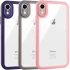 Прозорий силіконовий чохол з кольоровою на окантовкою на Apple iPhone XR (6.1") фото 2 з 3