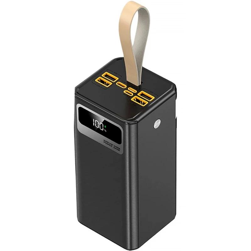 Портативний ЗП Power Bank Gelius Gross GP-PB309 QC+PD22.5W Led 50000mAh – Black. Фото 2 з 7