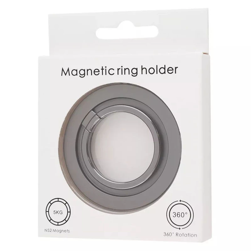 Кольцо-держатель MagSafe Magnetic ring Pro – Dark Gray. Фото 2 из 2