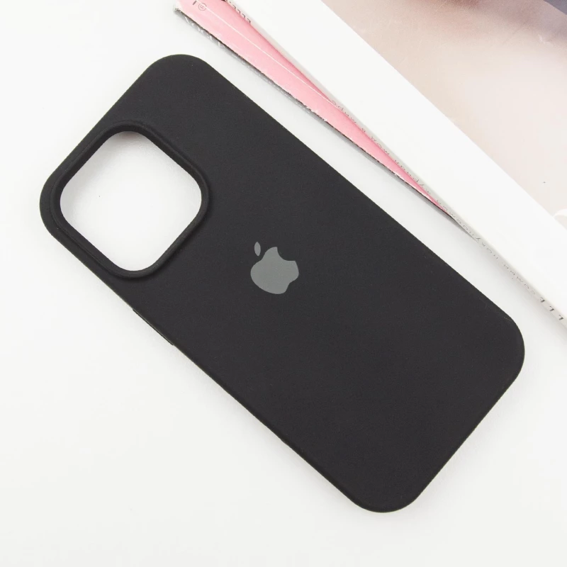 Чохол Silicone Case з закритим низом на Apple iPhone 16 Pro – Чорний / Black. Фото 6 з 16