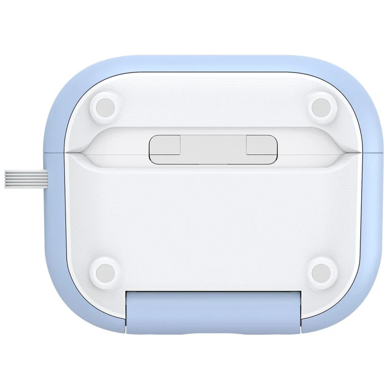 Ударостійкий футляр Dux Ducis Armor Series для AirPods Pro 3 – White / Blue. Фото 3 з 3