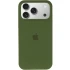 Чохол Silicone Case з закритим низом на Apple iPhone 17 Pro (6.3") – Зелений / Dark Olive. Фото 3 з 6