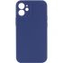Чохол з захистом камери Silicone Case для Apple iPhone 12 (6.1") – Синій / Deep navy. Фото 1 з 4
