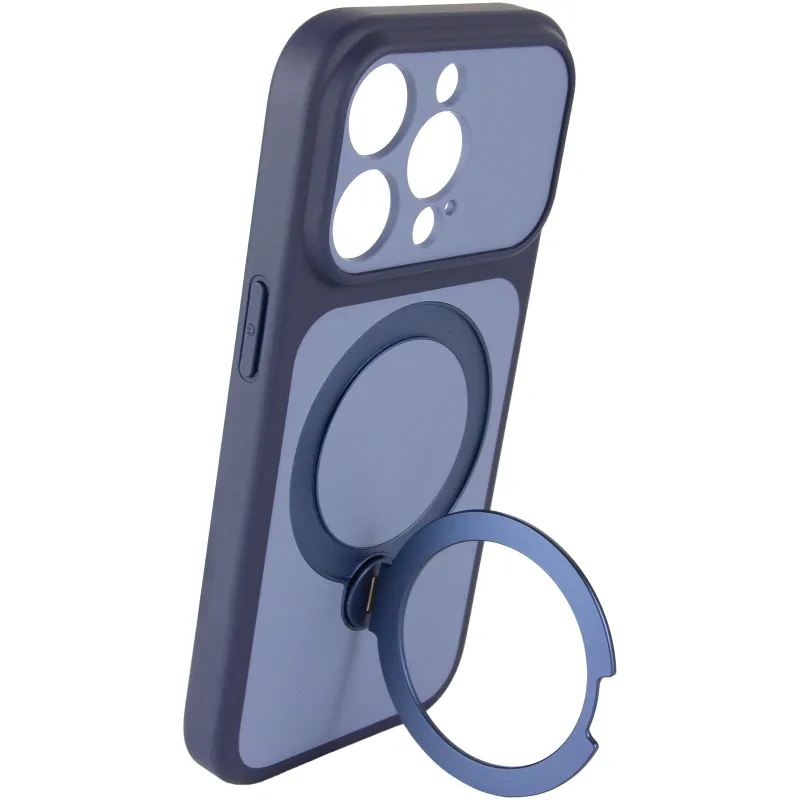 Чохол Ummi Full Camera with Magnetic Fit HQ Ring для Apple iPhone 14 Pro Max (6.7") – Синій / Navy Blue. Фото 4 з 6