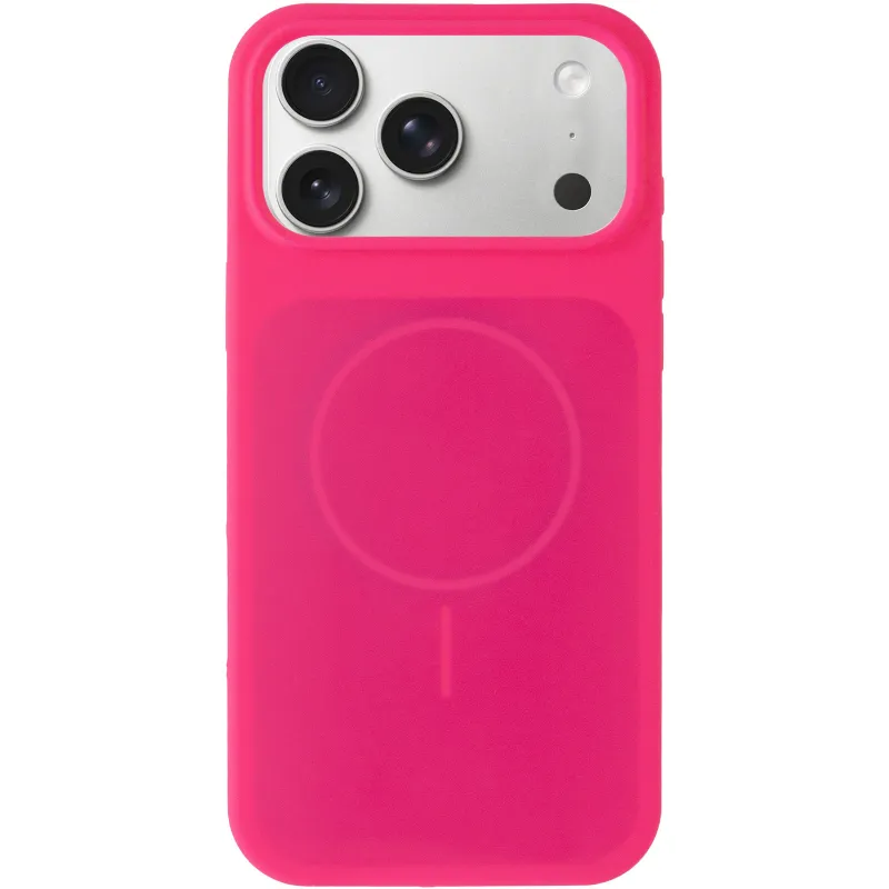 Чохол Silk Duo Color (AA) NO LOGO with Magnetic Fit для Apple iPhone 18 Pro Max – Barbie Pink. Фото 2 з 5