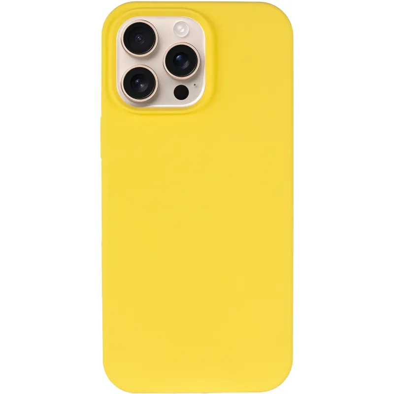 Чехол Silk Full Protective (AA) NO LOGO для Apple iPhone 16 Pro – Желтый / Yellow. Фото 15 из 18