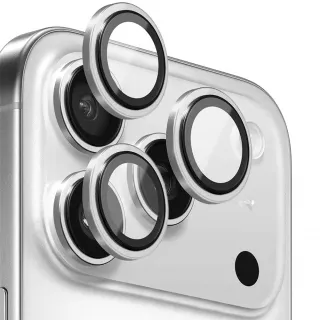Защитное стекло BlueO Metal на Apple iPhone 18 Pro — Серебряный / Silver