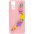 Чехол Heart с цепочкой для Xiaomi Redmi Note 11 (Global) / Note 11S – Pink Sand. Фото 1 из 8