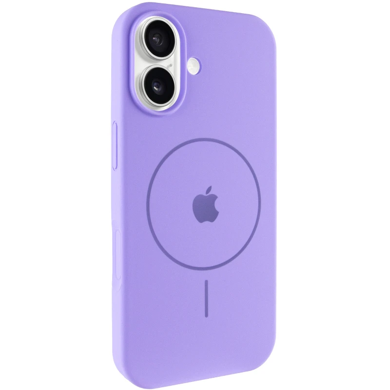 Чохол Silicone Case Full Protective (AA) V2 with MagSafe для Apple iPhone 17 (6.3") – Бузковий / Dasheen. Фото 3 з 13