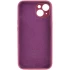 Чехол Silicone Case с защитой камеры для Apple iPhone 15 Plus (6.7") – Бордовый / Plum. Фото 2 из 4