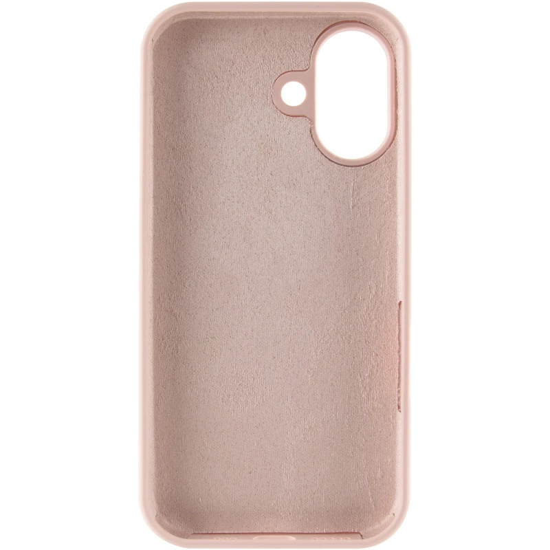 Чехол Silicone Case с закрытым низом для Apple iPhone 17 (6.3") – Розовый / Pink Sand. Фото 4 из 6