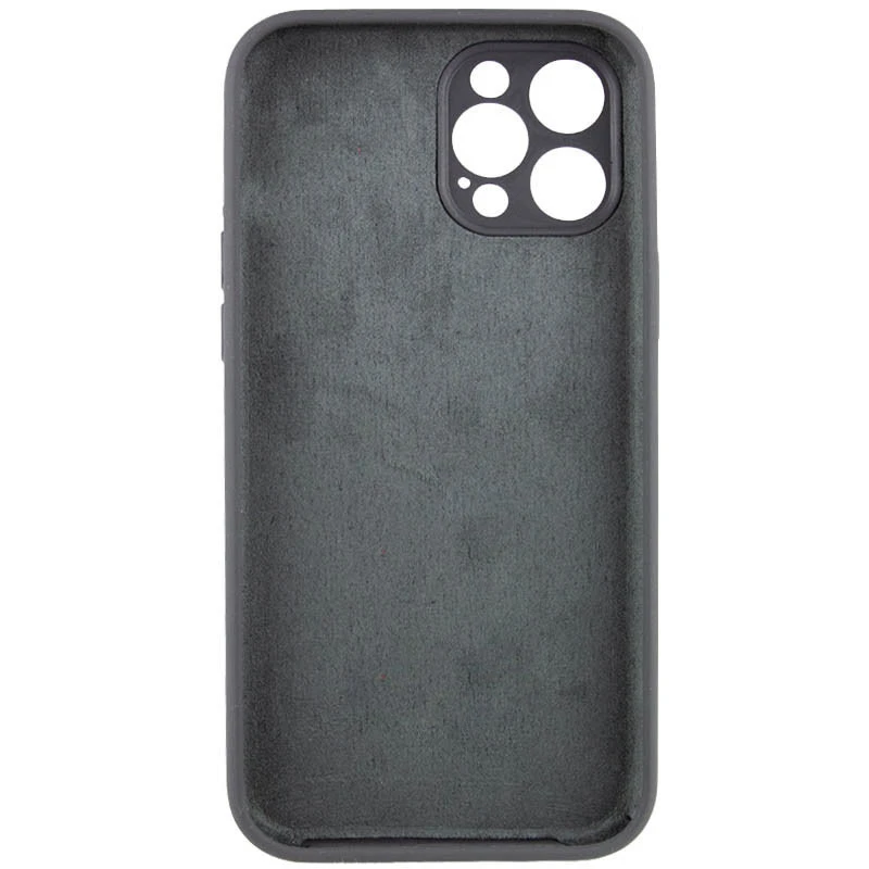 Чохол Silk Full Camera Protective (AA) NO LOGO для Apple iPhone 12 Pro Max (6.7") – Сірий / Dark Gray. Фото 4 з 6