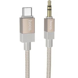 Аудио кабель Aux Hoco UPA32B Clever digital (Type-C to AUX 3.5mm) (1m) фото 1 из 4