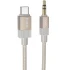 Аудио кабель Aux Hoco UPA32B Clever digital (Type-C to AUX 3.5mm) (1m) – Gold. Фото 1 из 4