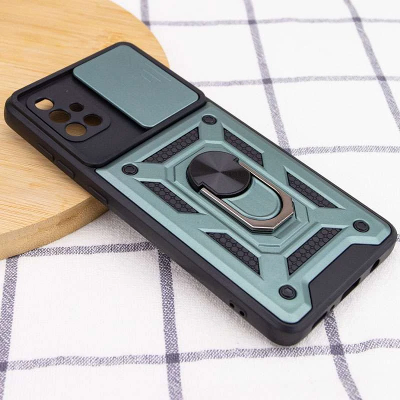 Протиударний чохол Serge Ring з захистом камери на Samsung Galaxy A71 – Зелений. Фото 4 з 5