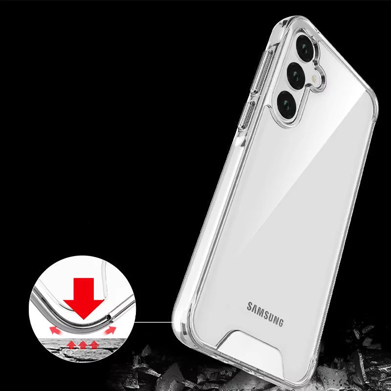 Силіконовий чохол Space Case на Samsung Galaxy A35 – Прозорий. Фото 3 з 5