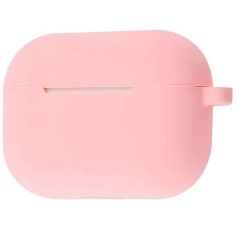 

Силиконовый футляр Shock-proof для наушников AirPods Pro + карабин (Розовый / Light pink), Рожевий / light pink