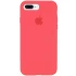 Чохол Silicone Case з закритим низом на Apple iPhone 7 plus / 8 plus – Кавуновий / Watermelon red. Фото 1 з 1