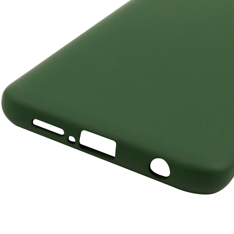 Цветной силиконовый чехол GETMAN с закрытой камерой на Xiaomi Redmi Note 9s / Note 9 Pro / Note 9 Pro Max – Зеленый / Dark green. Фото 11 из 11