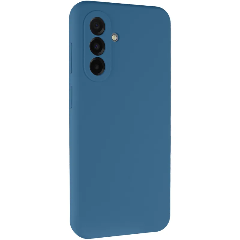 Чохол Silicone Case Lakshmi Premium із закритою камерою для Samsung Galaxy A56 5G – Синій / Denim Blue. Фото 1 з 9
