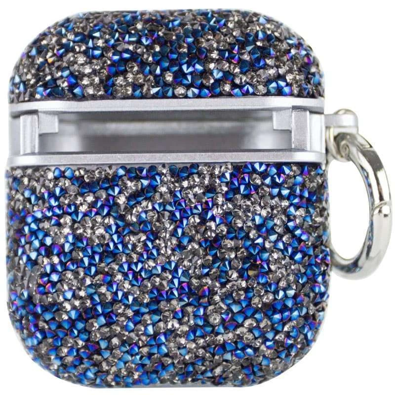 TPU чохол Bling World Rock Diamond для навушників AirPods 1/2 – Синій. Фото 3 з 8