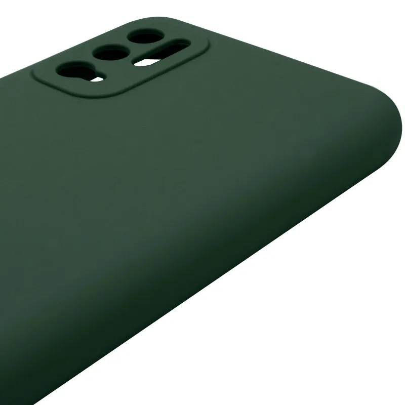 Чехол Silicone Case Lakshmi Premium з закритою камерою на Xiaomi Redmi Note 10 5G – Зеленый / Cyprus Green. Фото 5 из 6