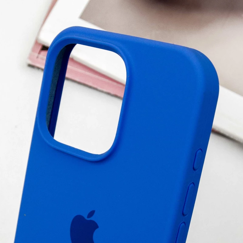 Чехол Silicone Case с закрытым низом для Apple iPhone 13 Pro Max (6.7") – Синий / Capri Blue. Фото 5 из 7
