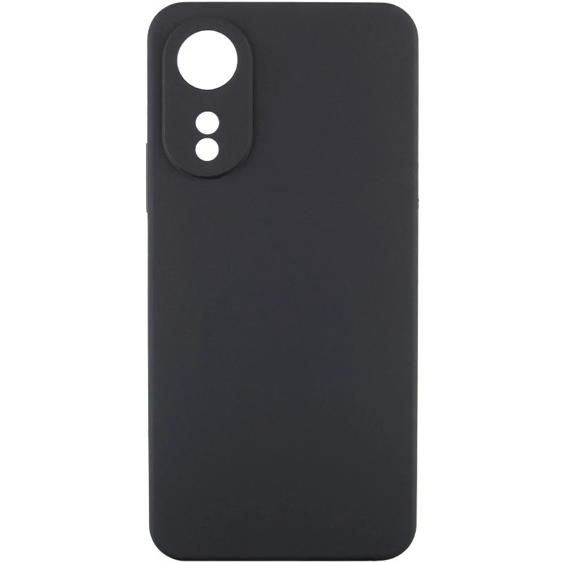 Чохол Silicone Case Lakshmi Plus з закритою камерою на Oppo A60 – Чорний / Black. Фото 1 з 8