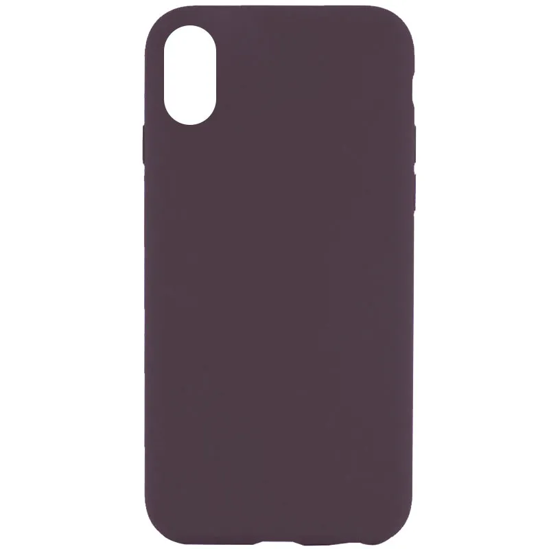 Чохол Silk Full Protective (AA) NO LOGO для Apple iPhone XS (5.8") – Фіолетовий / Elderberry. Фото 1 з 1