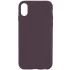 Чохол з закритим низом Silicone Case на Apple iPhone X (5.8") – Фіолетовий / Elderberry. Фото 1 з 1