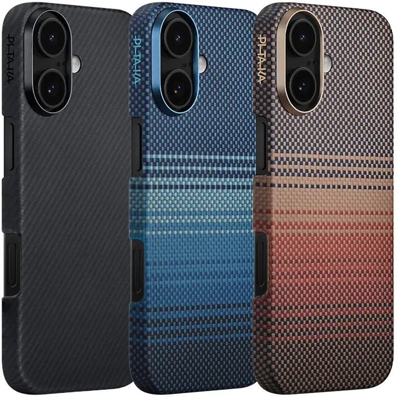 Чохол Aramid Fiber PTK Premium with MagSafe (NFC) для Apple iPhone 17 (6.3") фото 1 з 1