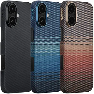 Чохол Aramid Fiber PTK Premium with MagSafe (NFC) для Apple iPhone 17 (6.3") фото 1 з 1