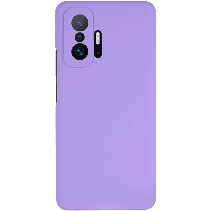 Чохол Silicone Case Lakshmi Premium із закритою камерою для Xiaomi 11T / 11T Pro – Бузковий / Dasheen. Фото 3 з 6