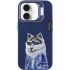 TPU+PC чохол з тваринами для Apple iPhone 16 – Blue Wolf. Фото 4 з 13