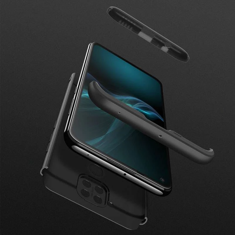 Чохол із захистом 360 градусів GKK на Xiaomi Redmi Note 9 / Redmi 10X – Чорний. Фото 6 з 7