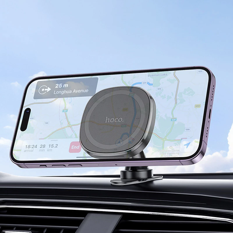 Автотримач Hoco H35 Cheeatag magnetic ring (center console) – Black. Фото 8 з 8