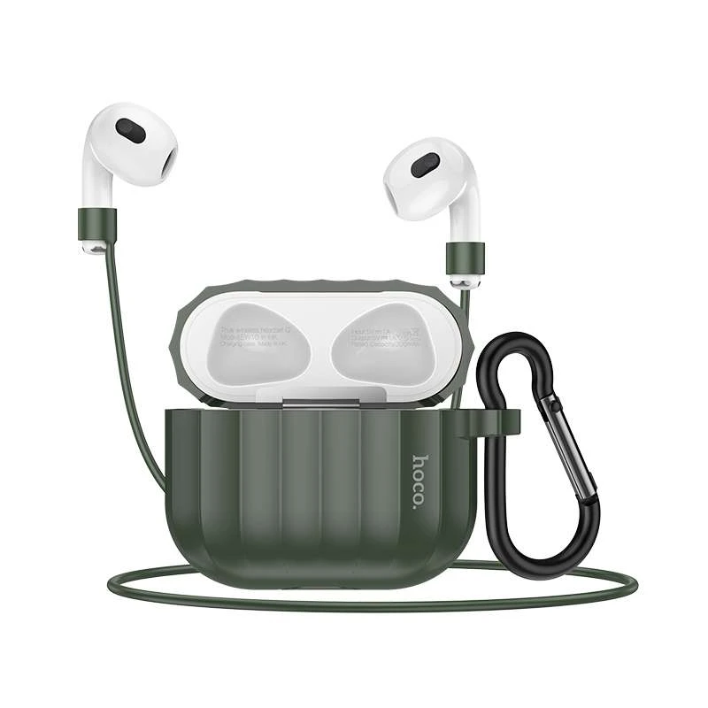 

Силіконовий футляр Hoco WB22 для навушників AirPods 3 (Темно-зелений)