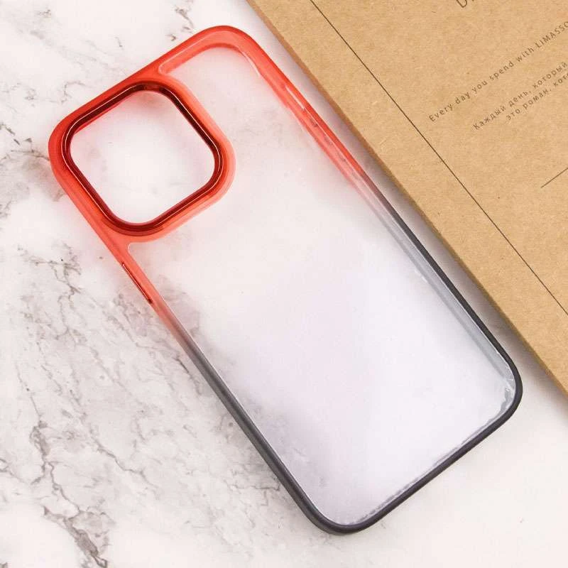 Силіконовий чохол фреш на Apple iPhone 14 Pro Max (6.7") – Чорний / Червоний. Фото 5 з 6