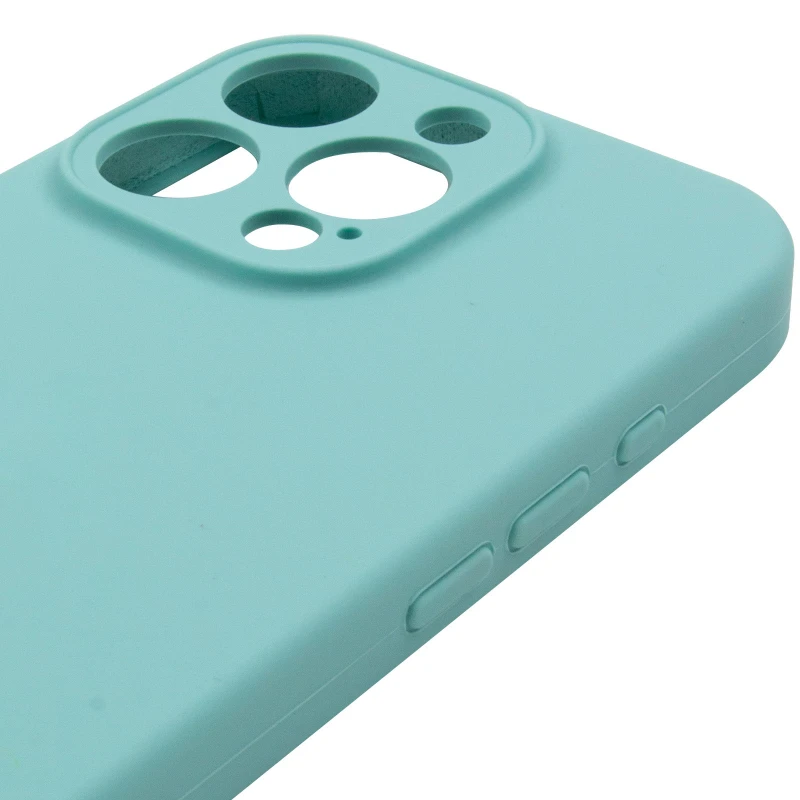 Чехол Silk Full Camera Protective (AA) NO LOGO для Apple iPhone 15 Pro (6.1") – Бирюзовый / Marine Green. Фото 7 из 9