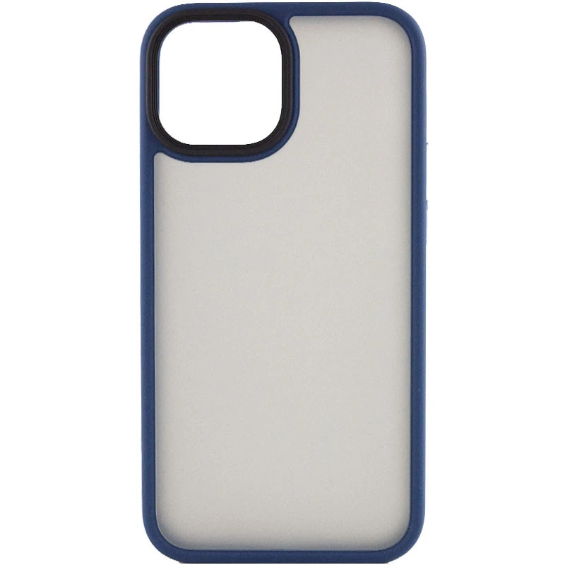 TPU+PC с металлическими кнопками для Apple iPhone 13 (6.1") – Синий / Navy Blue. Фото 1 из 5