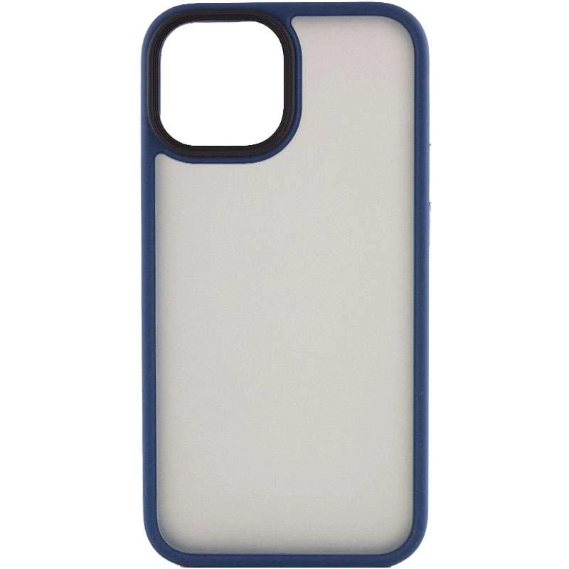 

TPU+PC з металевими кнопками на Apple iPhone 13 mini (5.4") (Синій)