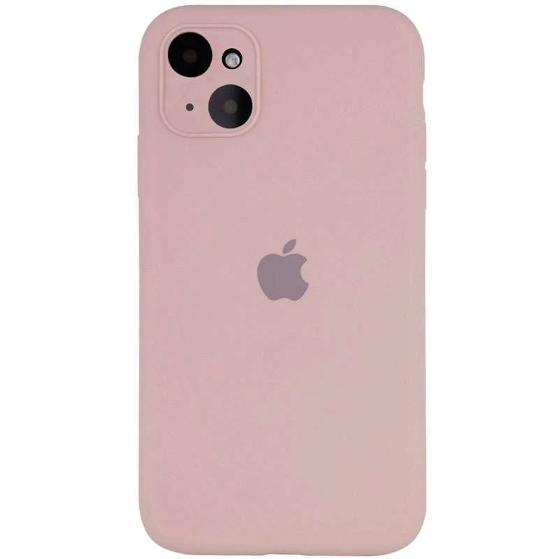 Чехол Silicone Case с защитой камеры для Apple iPhone 14 Plus (6.7") – Розовый / Pink Sand. Фото 2 из 8