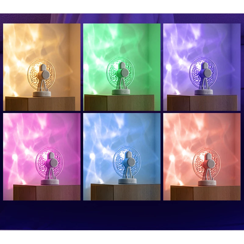 Проектор-нічник ZAY-L07 Sky Wheel 2in1 + Bluetooth колонка – Pink. Фото 4 з 8